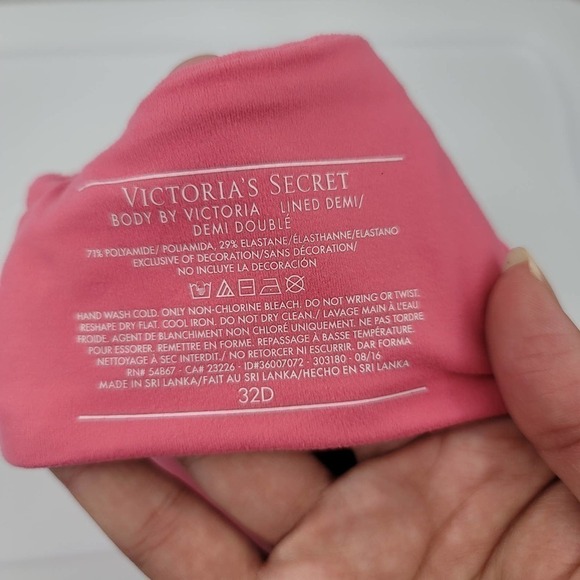 VICTORIA'S Secret Lined Demi Bra Size 32D - Picture 3 of 4